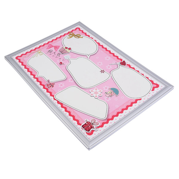 Skum negletips display ramme bærbar tom neglekunst display kort manicure værktøj pink