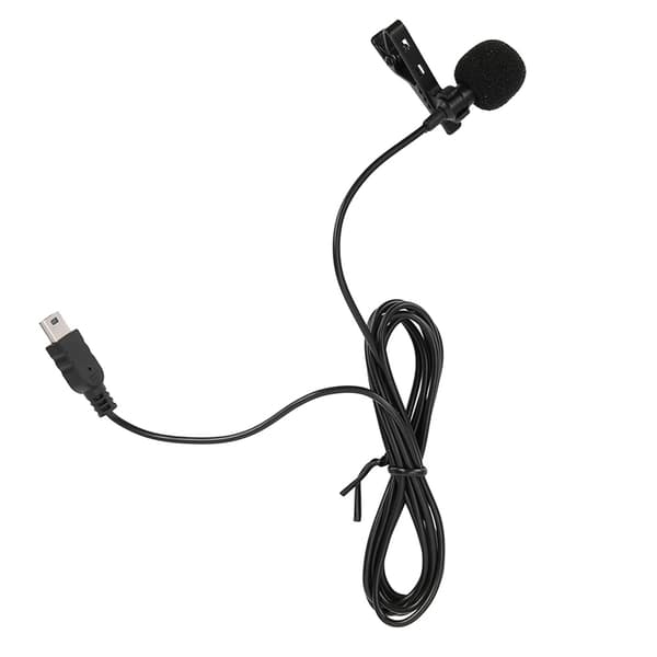 Mini USB Stereo Ekstern Mikrofon Professionel Mikrofon Med Klips til GoPro Hero 3 / 3+ / 4