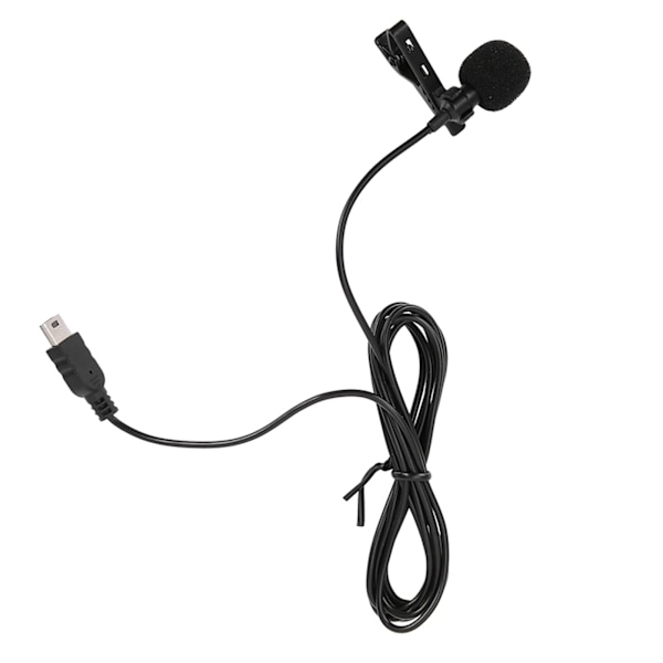 Mini USB Stereo Extern Mikrofon Professionell Mikrofon Med Klämma för GoPro Hero 3 / 3+ / 4