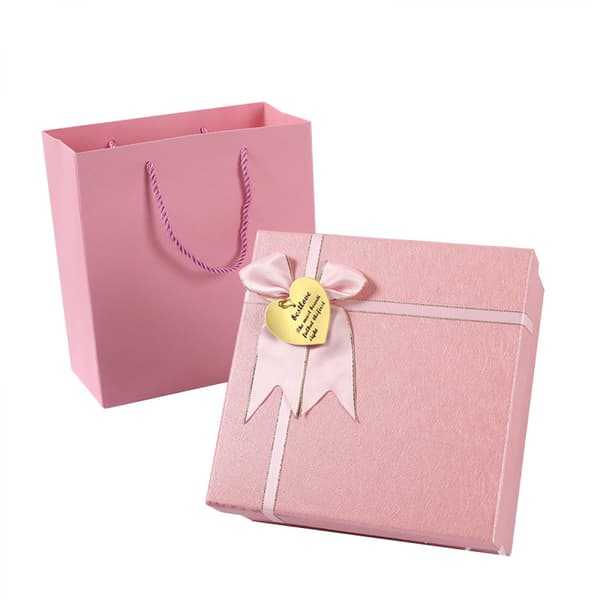Presentförpackningar med lock, 7,8x7,8x3,5 tum presentask, presentförpackningar med band, tärnförslag låda för bröllop