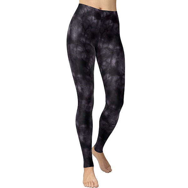 Mjuka, hög midja , printed skinny stretch yogabyxor för kvinnor (print 5)