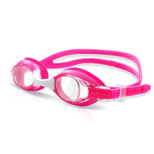 2-pack simglasögon för barn, flickor, pojkar i åldern 3-14 år, anti-dimma 100 % UV-skydd med resväska (rosa och vit)