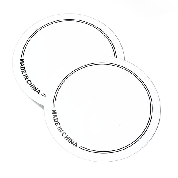 2PCS Trumhuvud Patch PET Slitstark Trumhuvud Patch Protector för Övning Prestanda Singel Pedal Vit