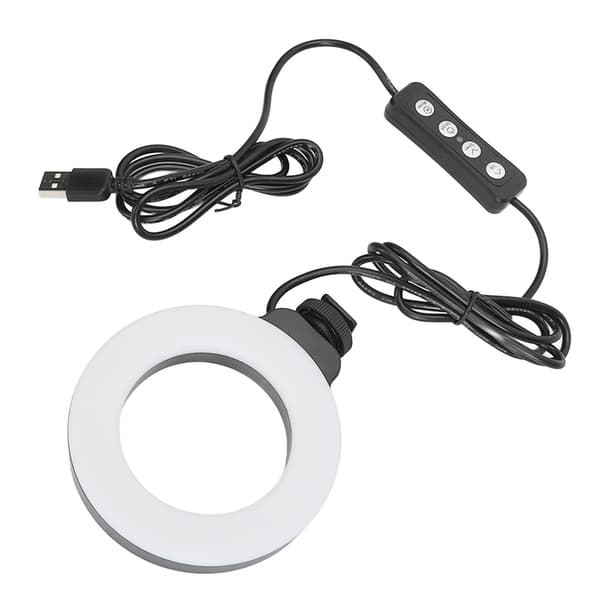 Bærbar Clip Fill Light Videokonference Computer Live Streaming Fotografi Fill Light 60LED Perler Blødt Fill Light