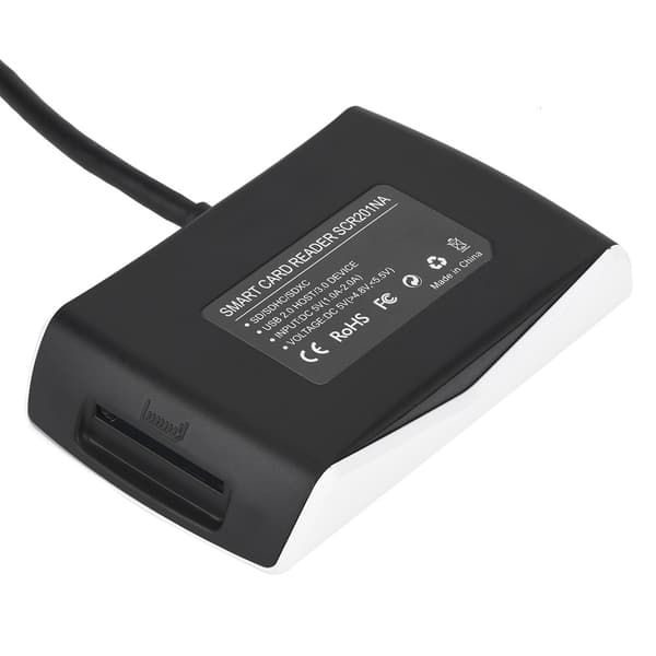 CAR-01 Smart Card Reader USB3.0 Hög hastighet Överföring Kamera Minneskort Dataåterställning (Vit)