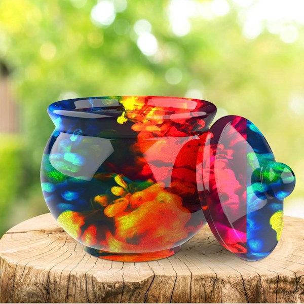 Glas Resinforme Silikon, Store Glas Silikonforme med Låg til Epoxyharpiksstøbeform, Resinform til DIY Smykkeopbevaringsboks, Slik