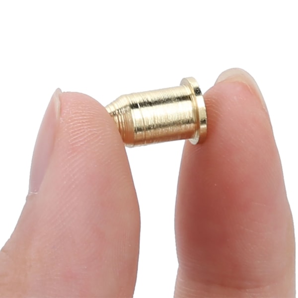6 st järn elektrisk gitarr sträng ferrules gitarr sträng lock instrument tillbehör (gyllene)