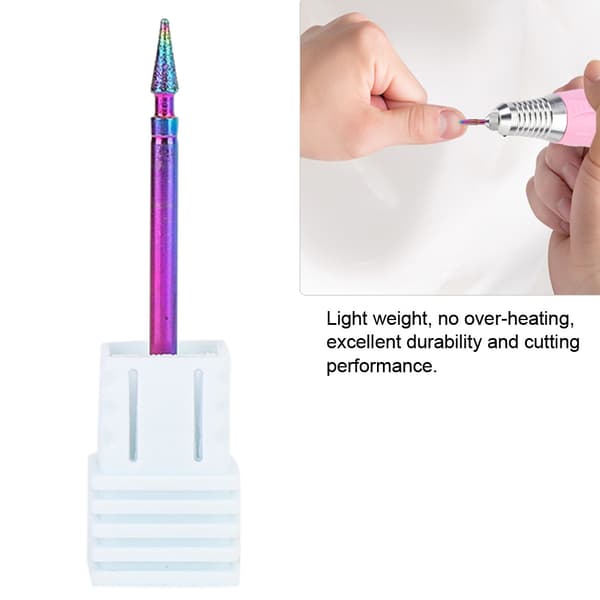 Neglekunst galvanisering smaragd legering borebits manikyr pedikyr neglelakk tilbehør V3