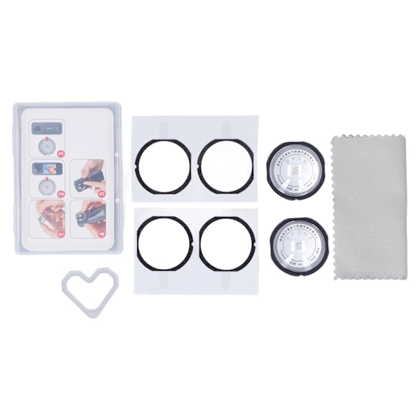 2PCS Dubbla Lins Skydd för Insta360 One X3 PC Action Kamera Lins Skyddsöverdrag för Panoramasport Kamera Tillbehör