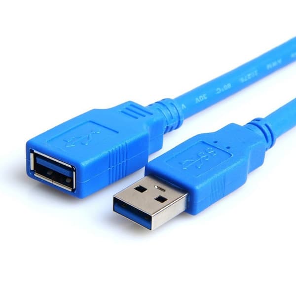1 meter USB3.0 forlengelseskabel USB datakabel 3.0USB forlengelseskabel AM til AF forlengelseskabel，2pack