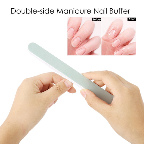14 st/set nagelkonstbuffer svamp akryl nagelbuffer fil polerare manikyrverktyg