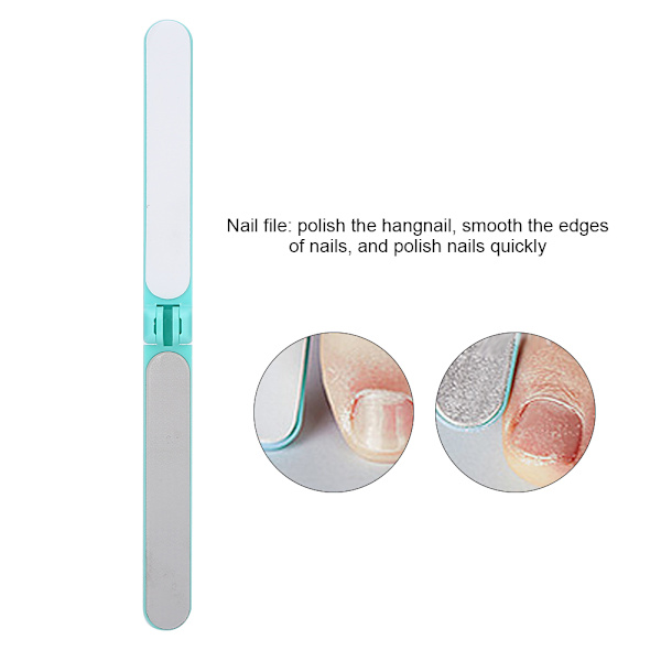 8 st multifunktionell manikyr pedikyr nagelklippare set nagelvård kit verktyg (8 st)