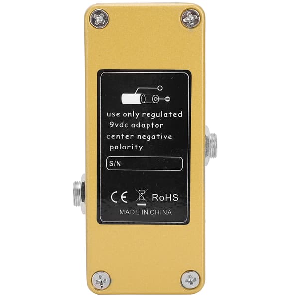 Overdrive-effekt Treble Output Gain 3 Knoppkontroll Metallskal Elgitarrtillbehör