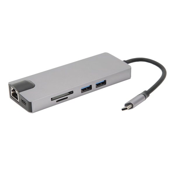 8 i 1 Typ C till VGA HD Multimedia Interface Hub Adapter PD Snabbladdning USB3.0 Hub