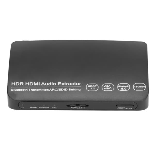 Audio Extractor 4K 60Hz HDR Synkron ARC Audio Splitter med 5.0 Bluetooth-sender til computer