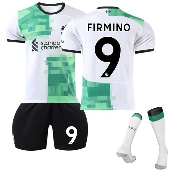 Liverpoolin 23/24 kauden vieraspelipaitasetti sukkineen 9 Filmino #28