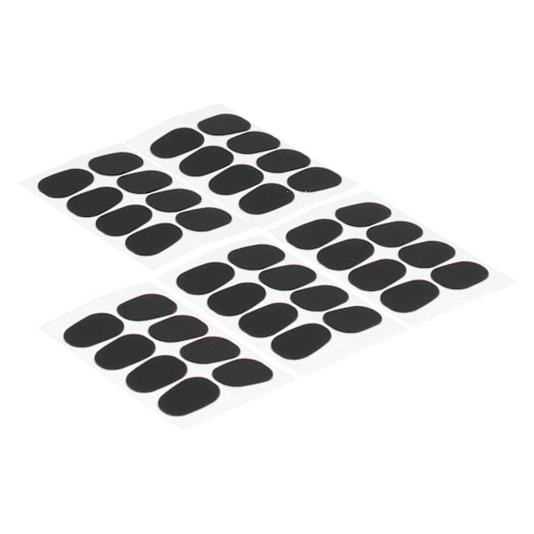 40 stk. Mundstykkepuder Patches Pads Tilbehør til Alt/Tenor Saxofon Klarinet Sort 0,5 mm