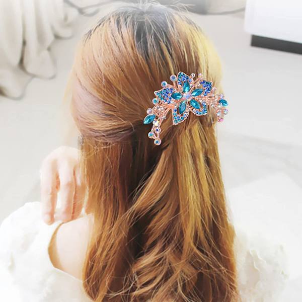 Sanku Wenhua Rhinestone Hårkam Tilbehør, Perfekt Mors Dags Gave, Fødselsdagsgave, Delikat Blomsterdesign