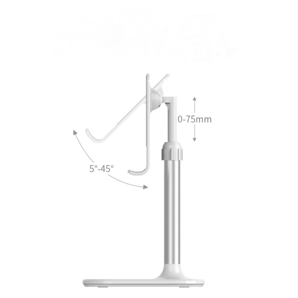 Mobiltelefonställ, Höjd- och Vinkeljusterbart Telefonhållare för Skrivbord, Tablettställ Kompatibelt med iPhone 13/12/11 Pro Max