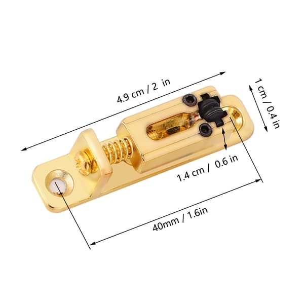 3 stk enkeltrulle gitarstrengsbro for gitarer Banjo Golden