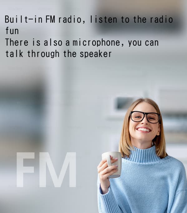 F7 bluetooth-høyttaler transparent fargerikt lys svart