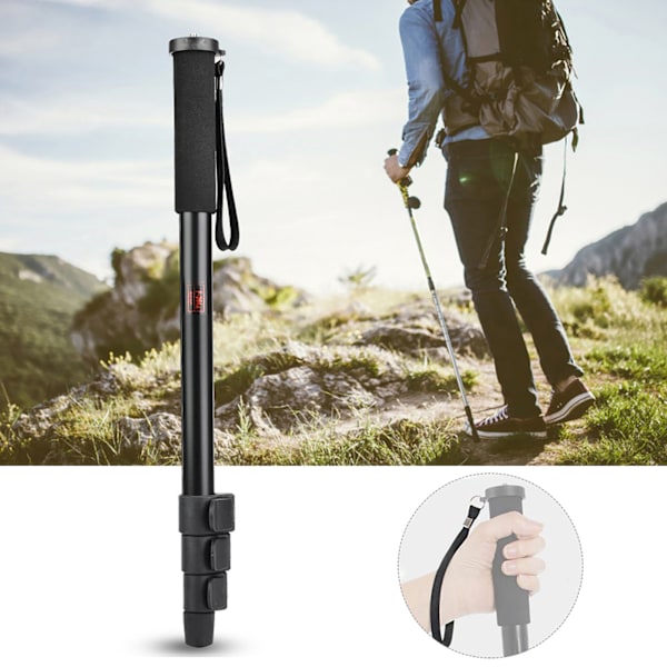 Aluminiumlegering Bärbar Retraktil Monopod Selfie Stick Fäste Stöd Stång för SLR-kamera(P264A)