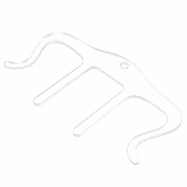 Musikkbok Klipp Stativ Sideholder M Form Plast Instrument Tilbehør for PianoTransparent