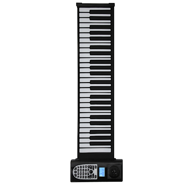 Mjukt tangentbord piano 49-tangenters hoprullbar elektronisk multifunktionell förtjockad polyfon silikon