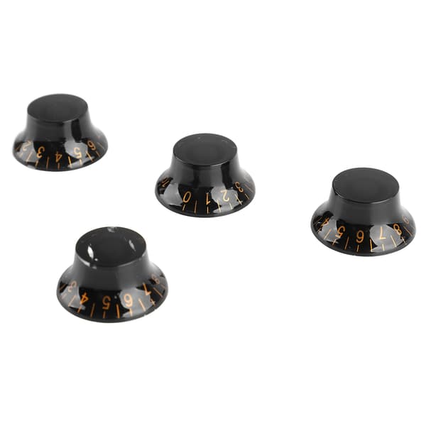 4 st Elektrisk Gitarr Volymknapp Stabil Rotation Plast Gitarr Kontrollknapp för DIY