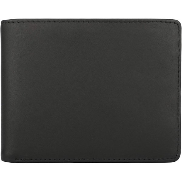Plånbok för män - Äkta läder RFID-blockerande elegant plånbok med 2 ID-fönster