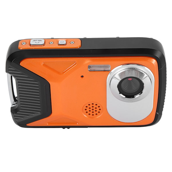 Undervattenskamera 2,8 tum TFT HD-skärm 21MP 1080P Ansiktsdetektering Panoramasvängning Skakfri 16,4 fot Vattentät Digitalkamera Orange