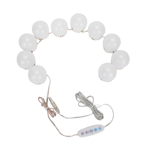 10 st färgglada LED-lampor smink spegel glödlampa bröllop fest spegel glödlampa