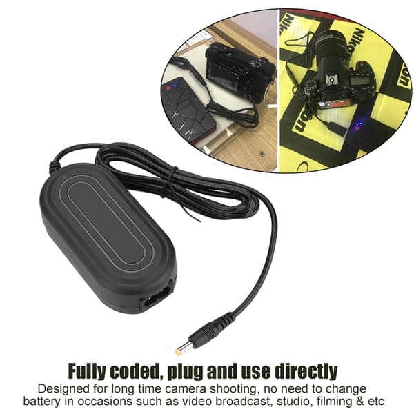 EP‑5A AC-strømadapter DC-koblingsoplader erstatter EN‑EL14 til Nikon D5600 D5500 DC5300
