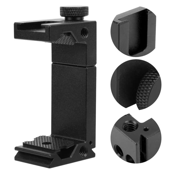 Mobiltelefonklemme til stativmonteringsadapter Universal Smartphoneholder Monteringsadapter