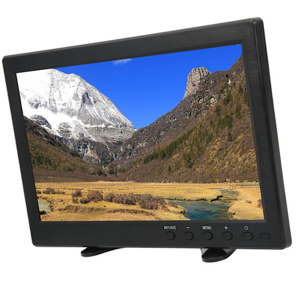 10,1 tums TFT LCD-skärm Bärbar HD-färgskärm med VGA AV BNC USB DC HD-multimedia-gränssnitt 100-240V EU-kontakt