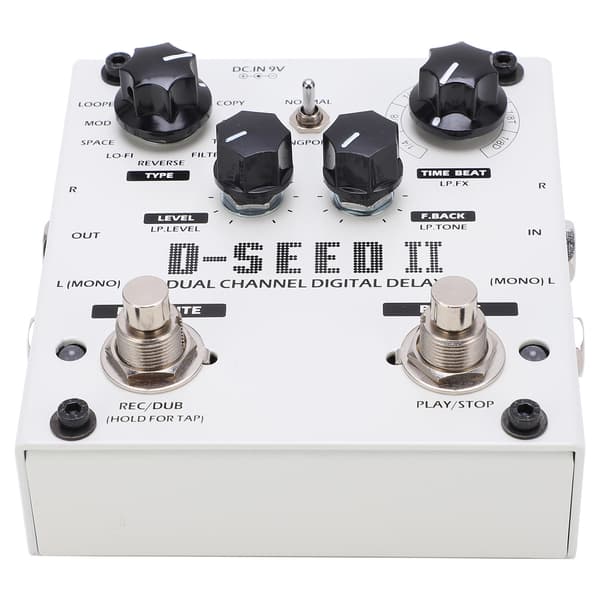 Forsinkelseseffekt Stereo Dual Channel 8 Moduser Loop-opptak Digital Stompbox 2000MS DC9V 220mA