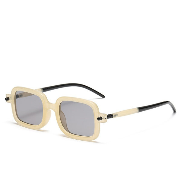 Oversized firkantede solbriller til kvinder Retro Shades Luksus store solbriller UV400 beskyttelse