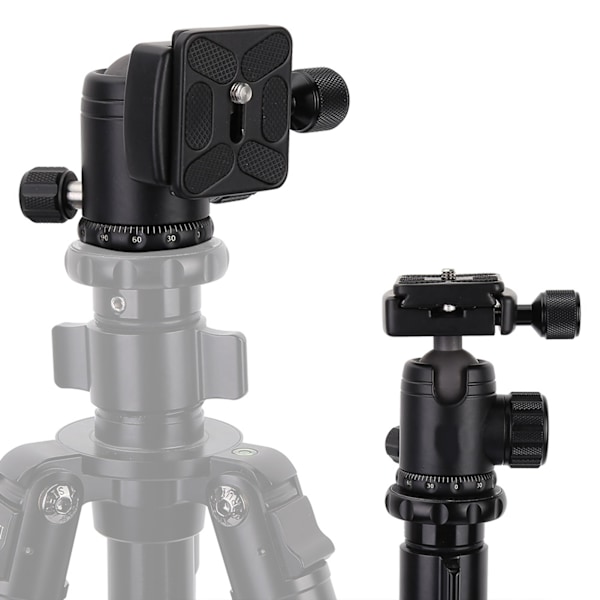 360 horisontell rotationspanorama kamera stativ kulled 36mm kula 60mm snabbkopplingsplatta(B)