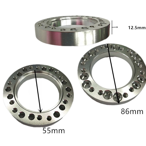 Modifierad racingratt för bil, snabbkoppling 12,5 mm booster för tävling - lila (set)