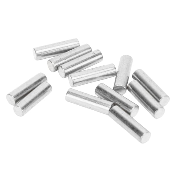 12 st Pickup Magnet Slug Rod Ersättning Elektrisk Gitarr Pickup Metall Magnetiska Kolonner Silver