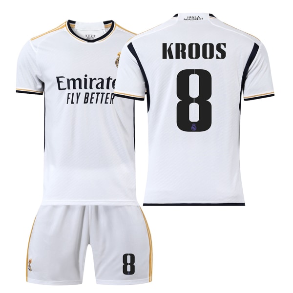 Real Madrid Hemmafotbollströja Set 23/24 8 KROOS XXL