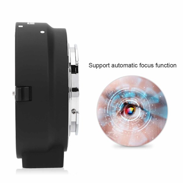 Meike MK‑C‑AF4 Autofokusadapterring för montering av kameror till EF EF S-objektiv