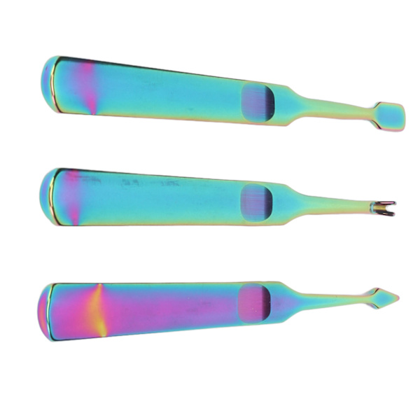 3 st Cuticle Remover Kit Rostfritt Stål Professionell Död Hud Pusher för Tånaglar Fingernagel