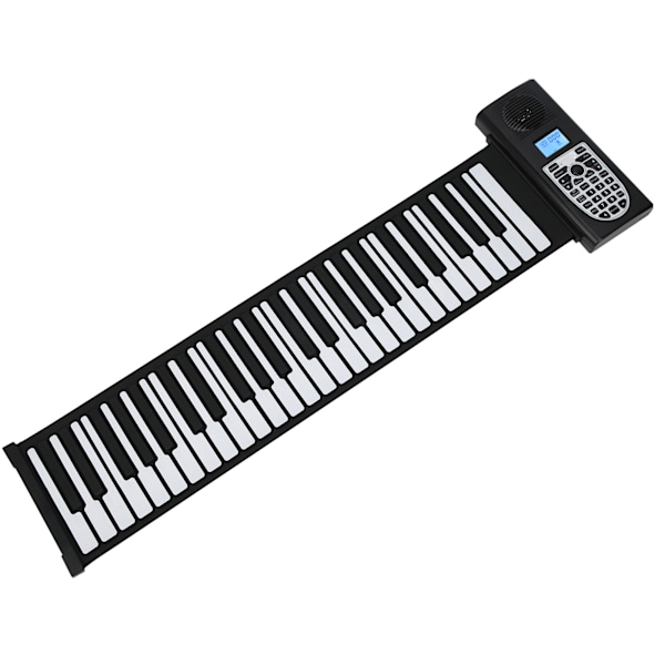 Mjukt tangentbord piano 49-tangenters hoprullbar elektronisk multifunktionell förtjockad polyfon silikon