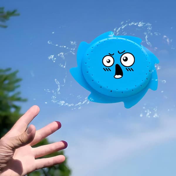 4-pak silikone flyvende disk badelegetøj, farverige emoji-ansigt bløde flydende legetøj til badekar og poolleg, interaktivt vandlegetøj til Model B