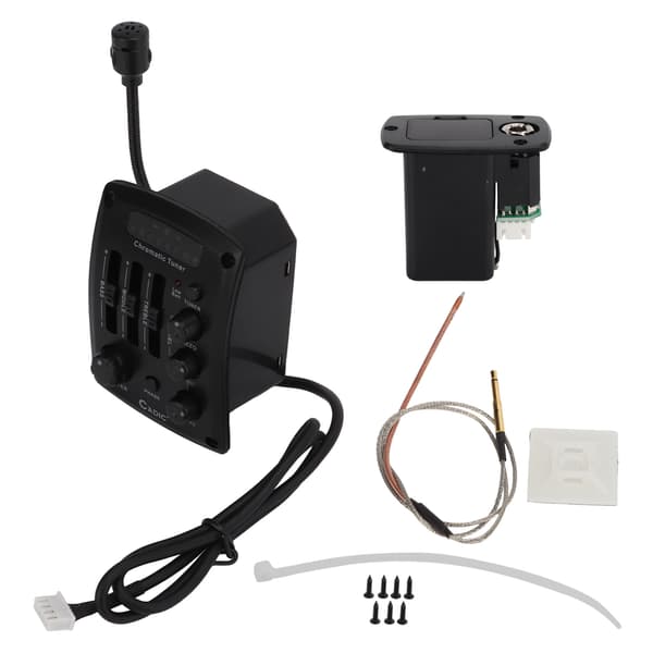 Guitar Pickup Equalizer Plast Elektroniske Komponenter Sort Musikinstrument Tilbehør