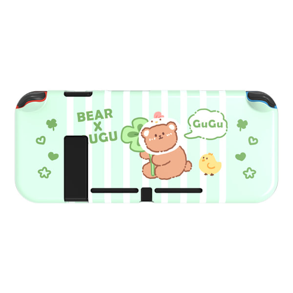 Dokkbar beskyttende deksel for Nintendo Switch, myk TPU-slank deksel for NS-konsoll og Joy-Con-kontrollere
