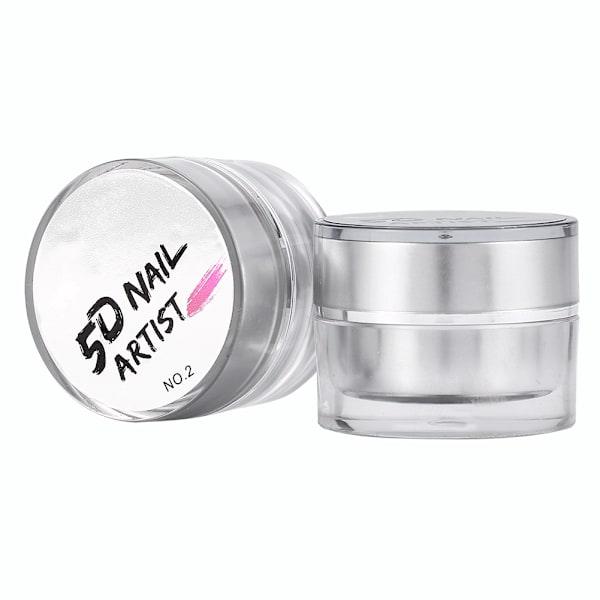 Salon Multichrome 3D Relief Drawing Pigment Nail Art UV Gel Polish Silver