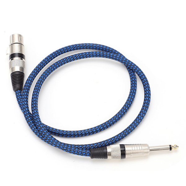 6,5 TS til hunn 6,35 lydkabel XLR mikrofon gitar oksygenfri kobber for mikser (5m 16,4ft)