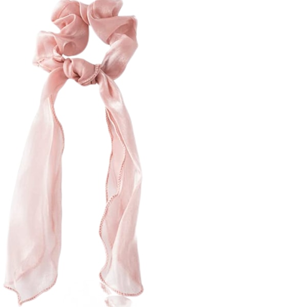 Silk Bow Scrunchies för hår, Elastisk rosett Hår Tie Öron Scrunchies för kvinnor Flickor , Vintage Non Halk Satin Hårrep Scarf Pannband Hästsvanshållare